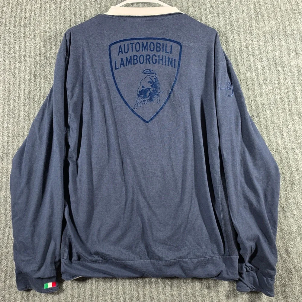 Hydrogen Lamborghini Jacket Mens XXL Reversible Full Zip Made In Italy